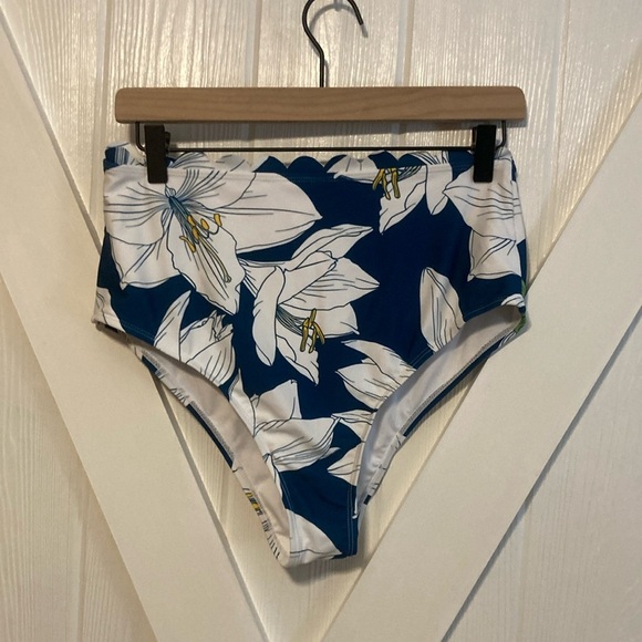 Cupshe High Waisted Floral Bikini Bottom - Picture 1 of 5